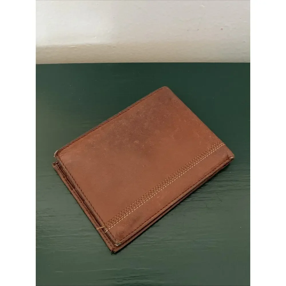 Missoni‎ Italy Brown Genuine Leather Vintage Men’s Bifold Wallet